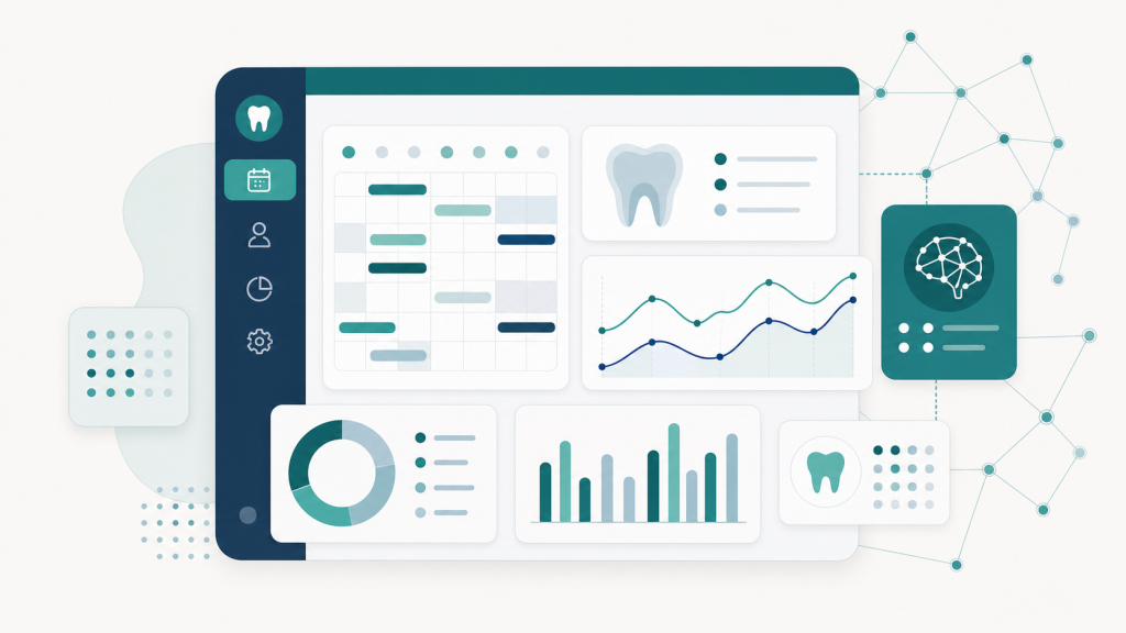 Dental practice management software dashboard for DSOs