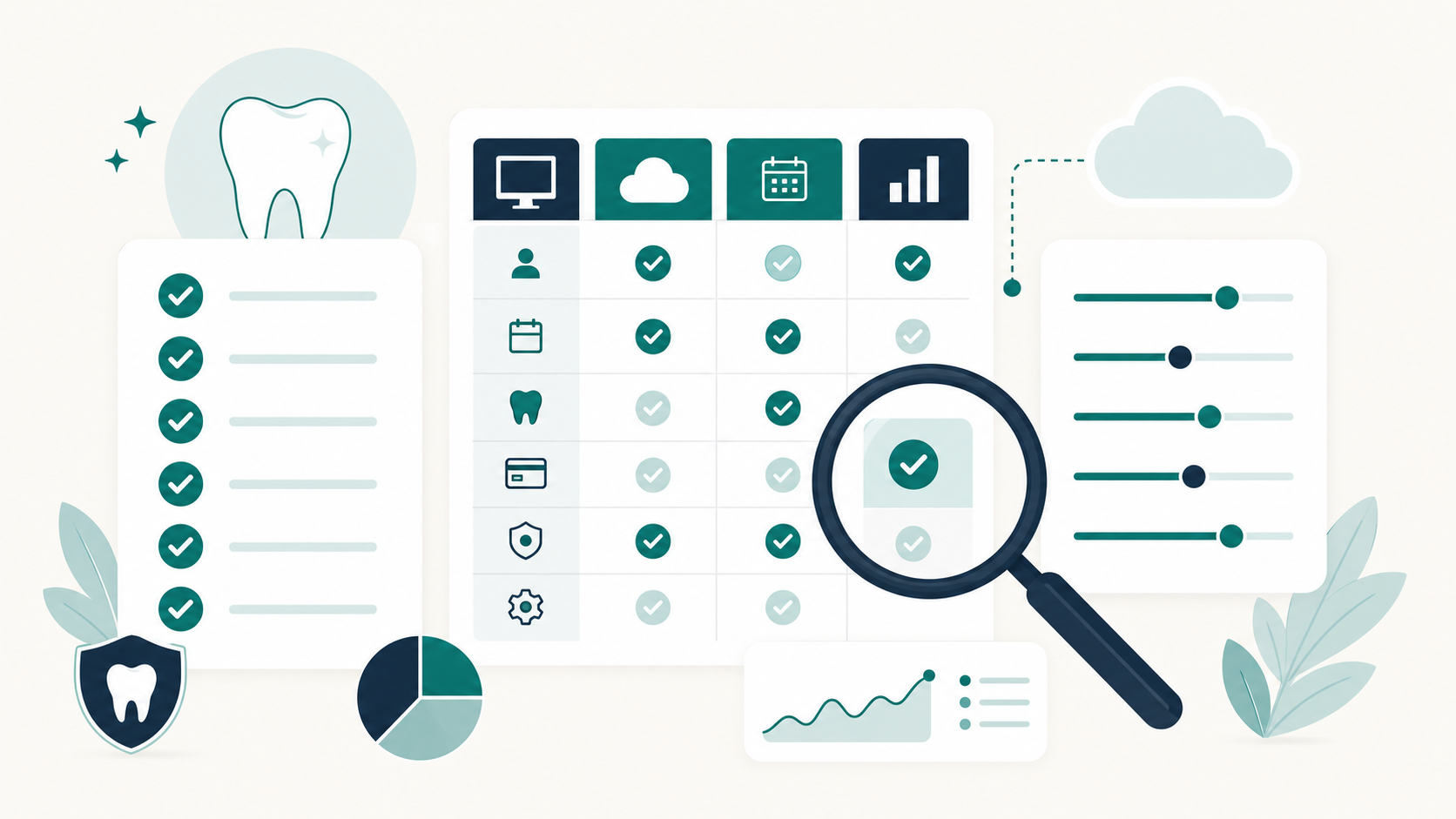 Checklist for choosing dental practice management software for a DSO